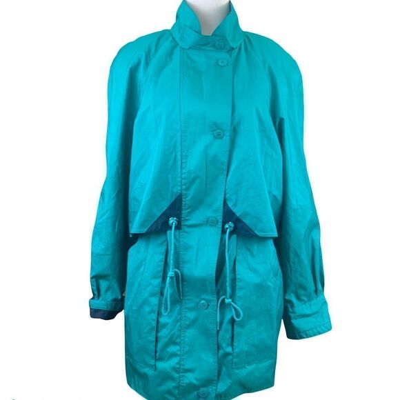 Forecaster of Boston teal long line windbreaker - Picture 1 of 9